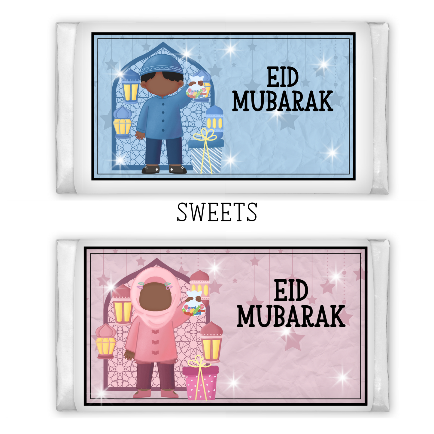 Personalised Eid Milk Chocolate Bar My Store