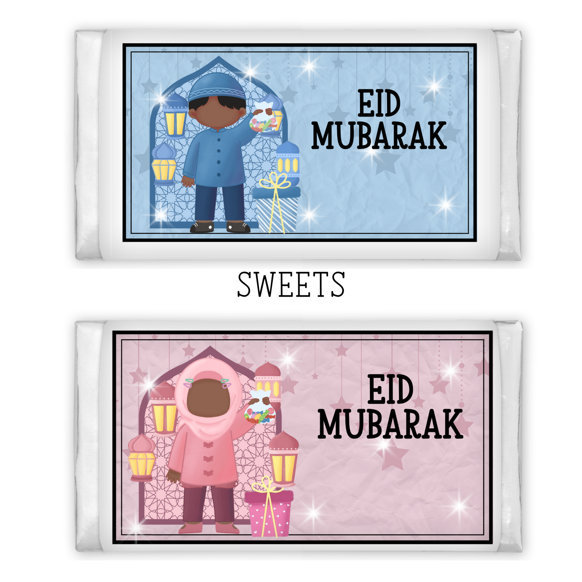 Personalised Eid Milk Chocolate Bar My Store