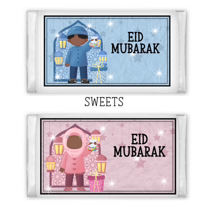 Personalised Eid Milk Chocolate Bar My Store