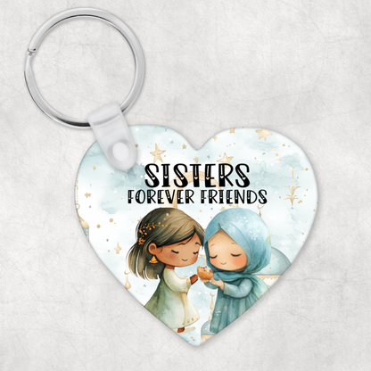 Heart Bestie/Sister Keyring NouNou and Me