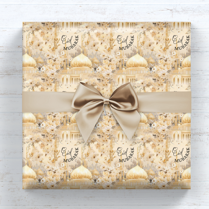 Eid Wrapping Paper Beige Mosque My Store