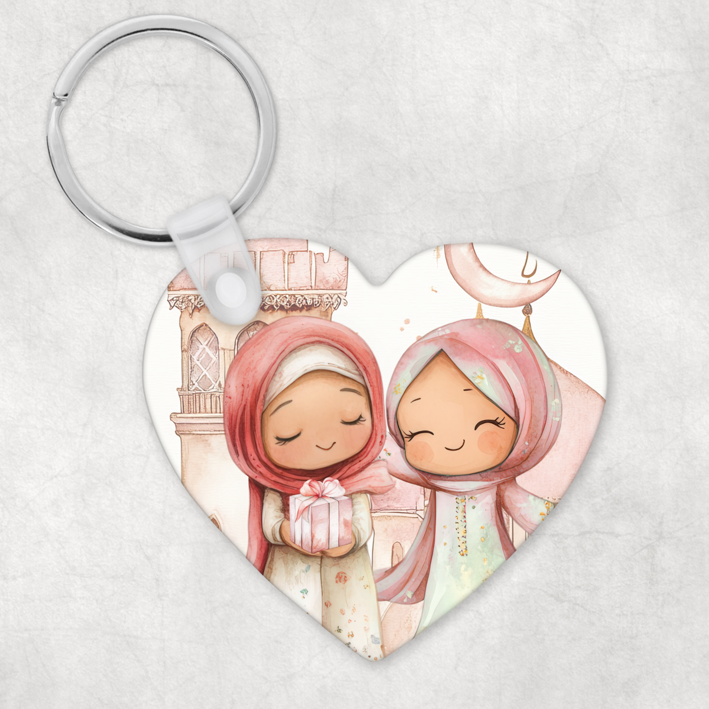 Heart Bestie/Sister Keyring