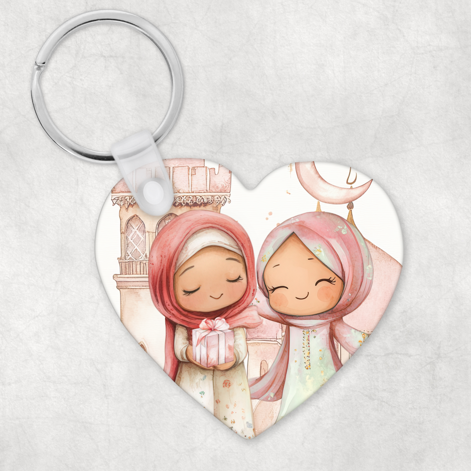 Heart Bestie/Sister Keyring NouNou and Me