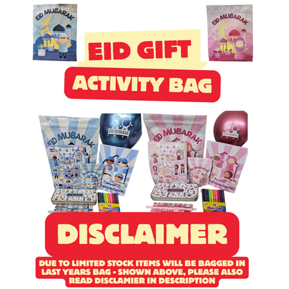 Children's Stationery Eid Gift Treat Bag - Please read disclaimer My Store