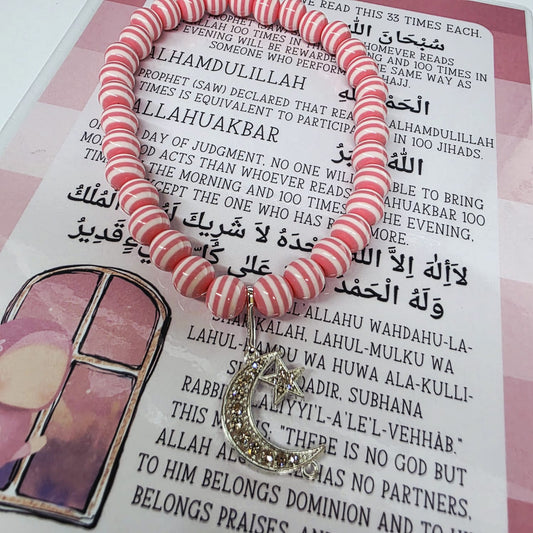Children's Personalised Stripe Tasbih My Store