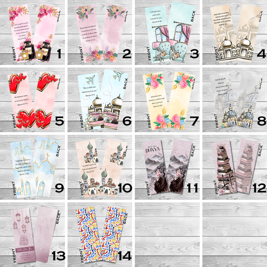 Adult Muslim Islamic Bookmarks