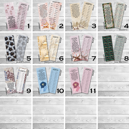 Quran Juz Tracker Islamic Bookmarks
