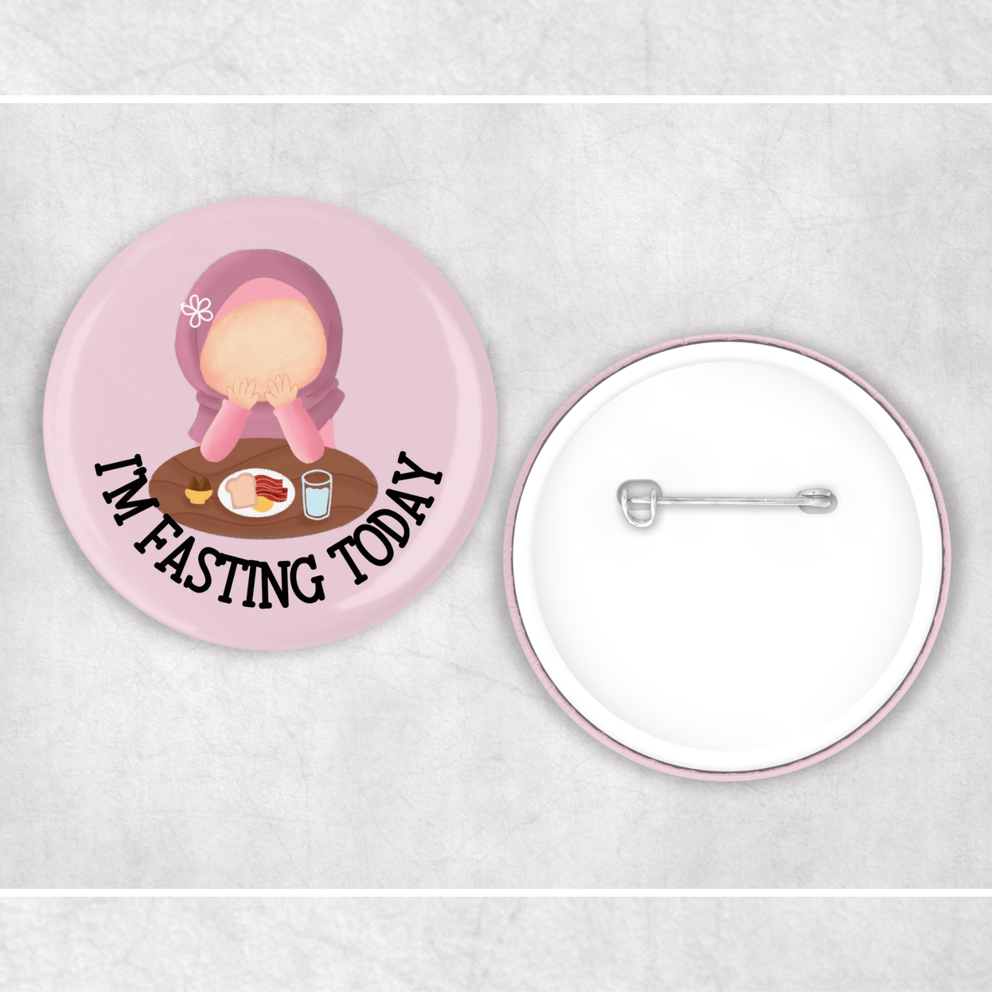I'm fasting today Badge 2 X Designs