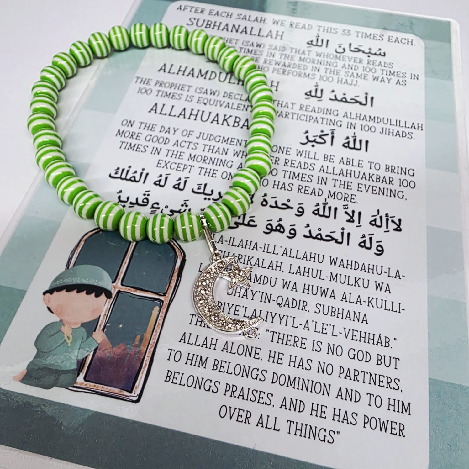Children's Personalised Stripe Tasbih My Store
