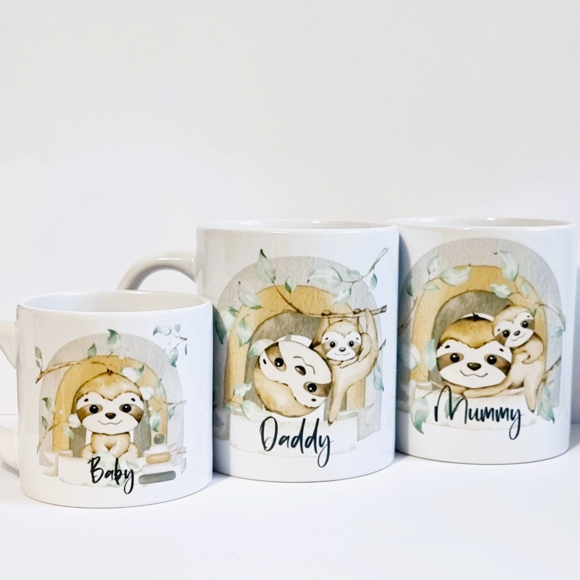 Sloth Family Mugs - new baby - new parents - gifting My Store
