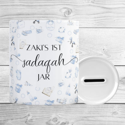 Personalised Vintage Baby's Sadaqah Jar/Money Box My Store