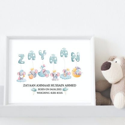 A4 Islamic Baby Prints