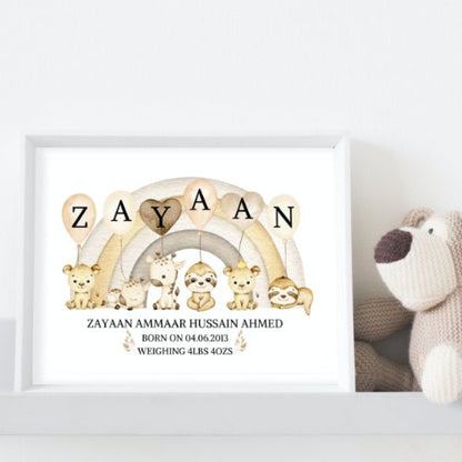 A4 Islamic Baby Prints