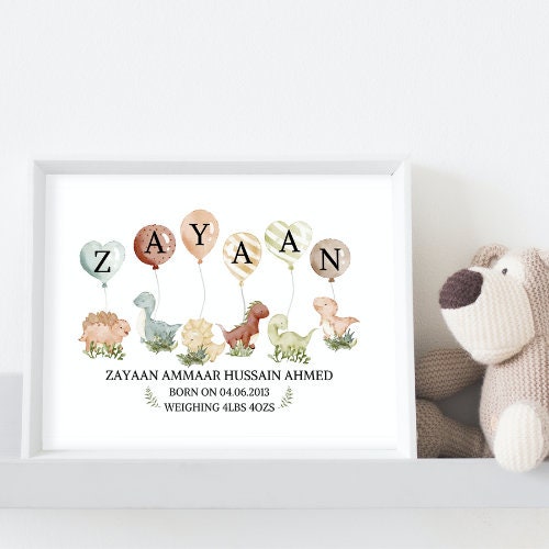 A4 Islamic Baby Prints