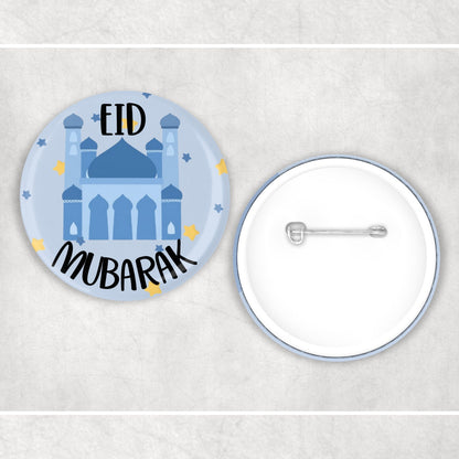 Children's Islamic Eid Mubarak Mosque Badge Muslim Gifts - Muslim Baby Pin, Button - Ramadan Eid Gifts - Islamic