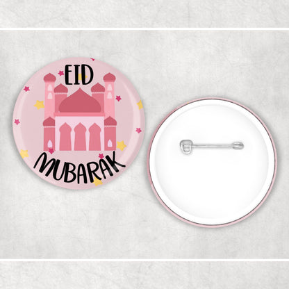 Children's Islamic Eid Mubarak Mosque Badge Muslim Gifts - Muslim Baby Pin, Button - Ramadan Eid Gifts - Islamic