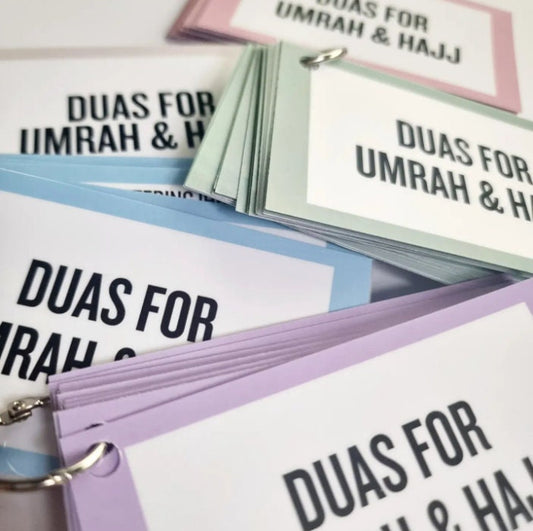 Hajj and Umrah Dua flash cards