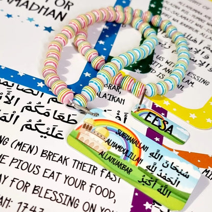 Children's Muslim Tasbih, Islamic Tasbeeh Ramadhan Eid Gift Dhikr Beads