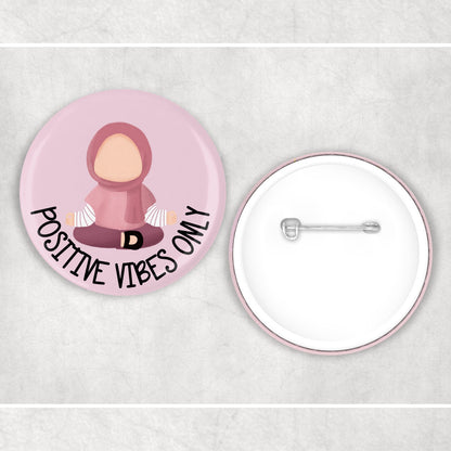 Children's Islamic Positive Vibes Only Badge