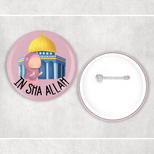 Children's Islamic Blue Mosque Badge Muslim Gifts - Muslim Pin Badges - Ramadan Eid Gifts - Islamic Gifts