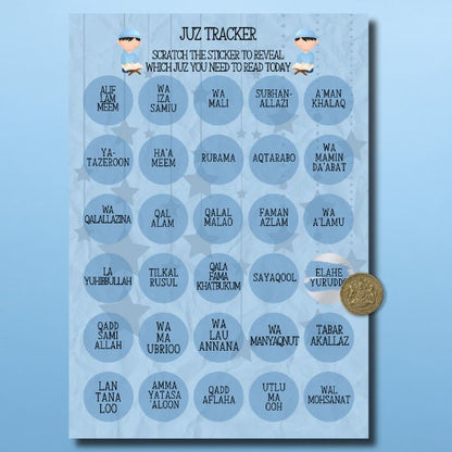 Ramadan / Eid Good Deed Tracker Scratch off Stickers Muslim A5 Chart Journal Childrens Reward Chart and Sadaqah