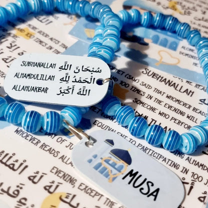Children's Muslim Tasbih, Islamic Tasbeeh Ramadhan Eid Gift Dhikr Beads