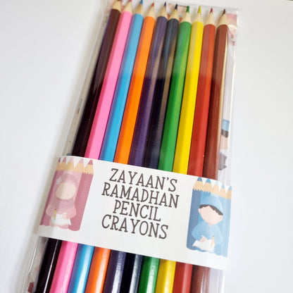 Ramadan Muslim children's colouring book with Pencil Crayons