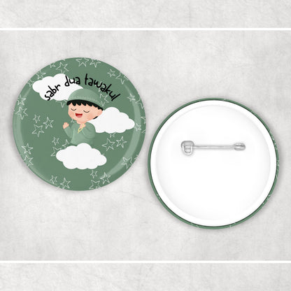 Children's Islamic Sabr, Dua, Tawakul Badge Muslim Gifts - Muslim Pin Badges - Ramadan Eid Gifts - Islamic Gifts