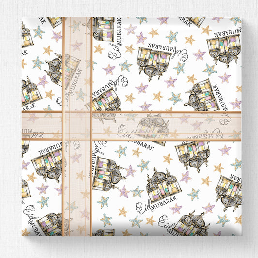 Eid Wrapping Paper Lanterns