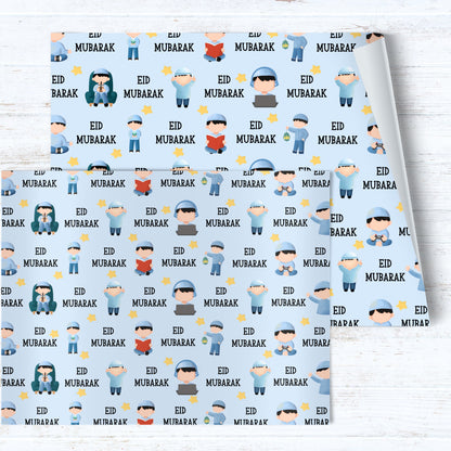 Eid Character Wrapping Paper My Store