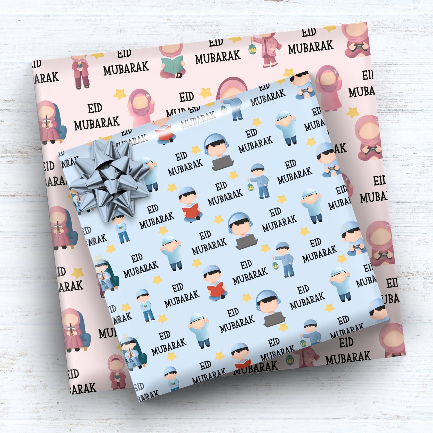 Eid Character Wrapping Paper