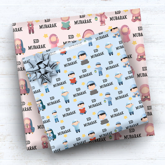 Eid Character Wrapping Paper