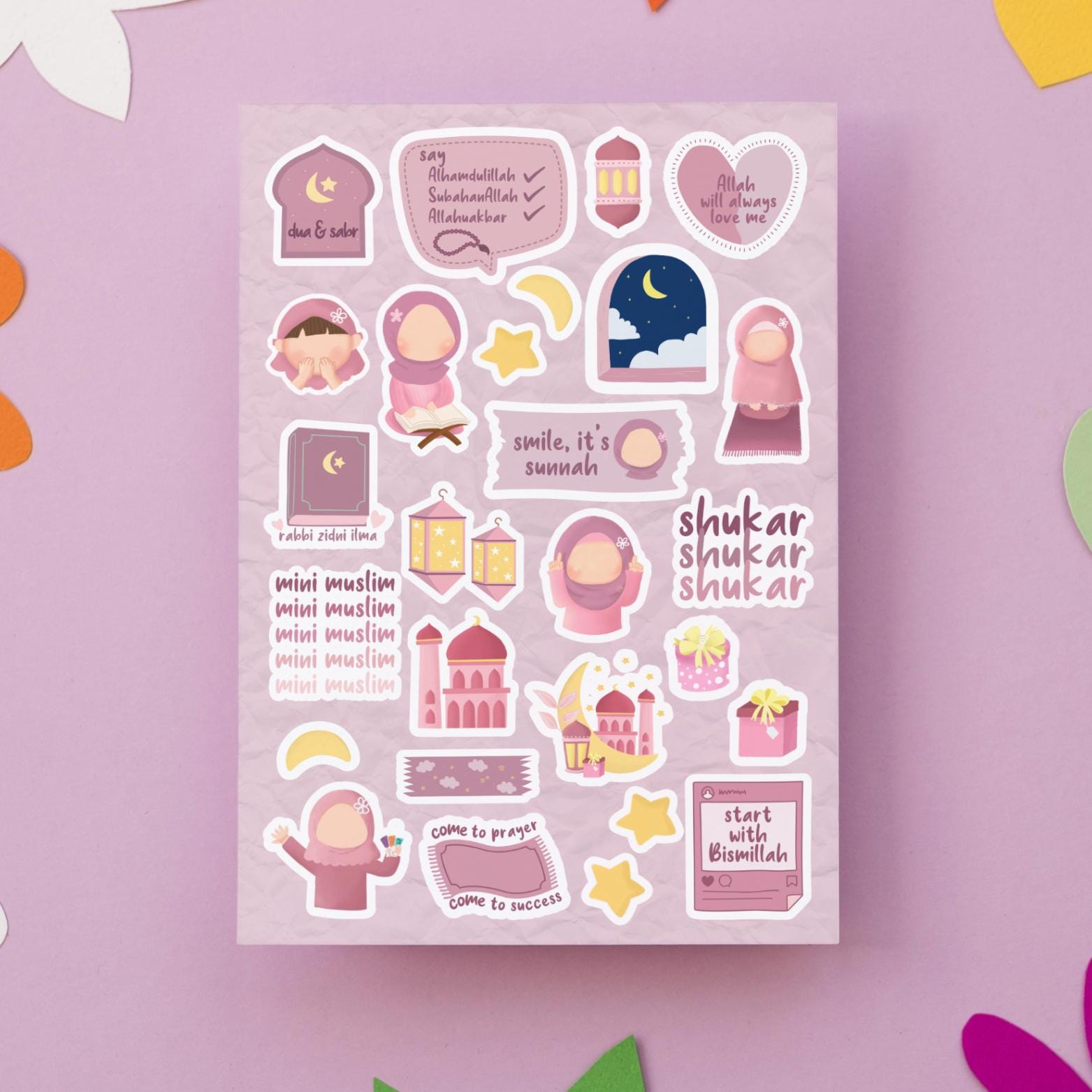 MIni Muslimah's Qoutes Sticker Sheet My Store