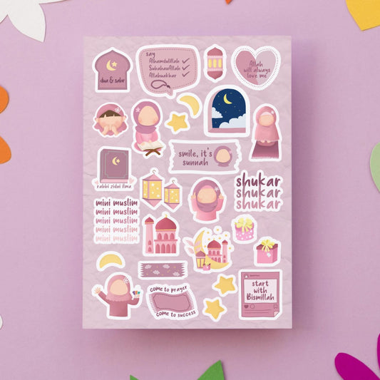 MIni Muslimah's Qoutes Sticker Sheet My Store