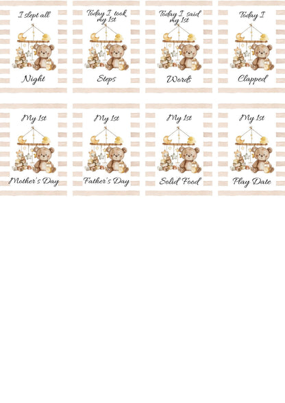 Islamic Milestone Cards - Muslim baby girls and boys - Islamic gifting - new and expectant parent gifting - baby gifting My Store